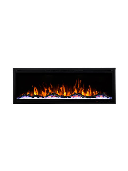 Hitense Wall Mounted Electric Fireplace 1600W 101.7x45cm Black