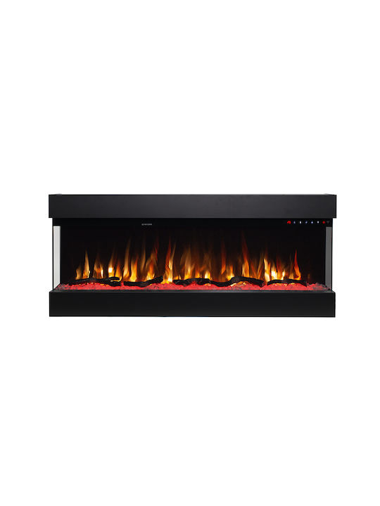 Hitense 43 Wandmontiert Elektrischer Kamin 1600W 110.2x48.4cm Schwarz