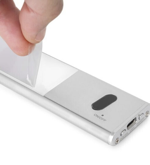 Emuca Rechargeable LED Light Linear for Cabinets with Battery Powered and Motion Sensor Kaus 1pcs