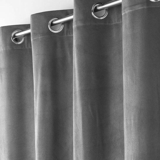 Douceur d'Intérieur L-C Velouriane mit Grommets Graue 140x260cm