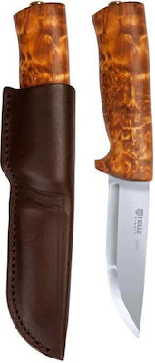 Helle Eggen Knife with Blade made of Steel in Sheath