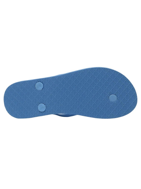 Litzia Solid Șlapi În Culoare Albastră