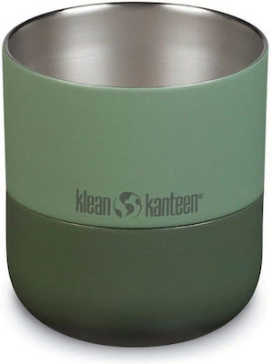 Klean Kanteen Rise Lowball Glass Thermos Stainless Steel BPA Free Sea Spray 295ml with Mouthpiece