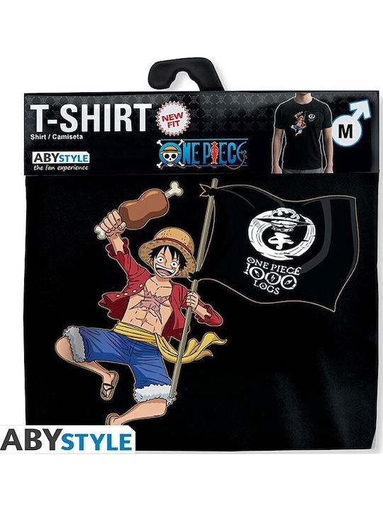 Abysse Monkey D. Luffy T-shirt Ein Stück Schwarz Baumwolle ABYTEX699 Abysse Monkey D. Luffy T-shirt Ein Stück Schwarz Baumwolle ABYTEX699
