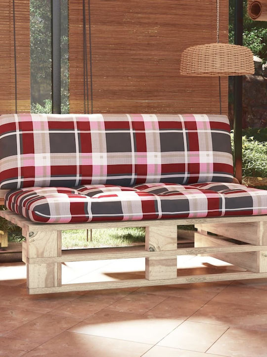 Two-Seater Sofa Outdoor from Pallets with Pillows 110x65x55cm