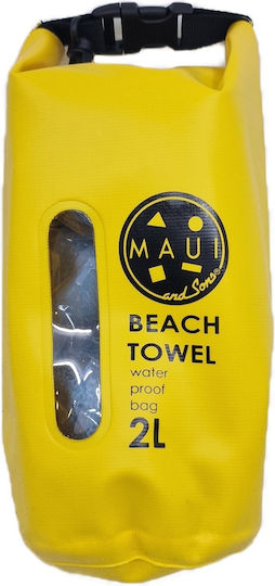 Maui & Sons Microfiber Body Towel 250gr/m² with Case Born in Maui 180x90cm