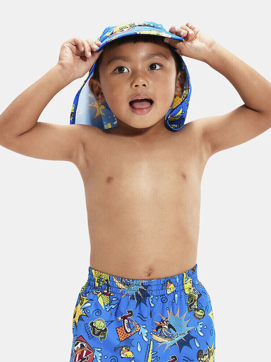 Speedo Детска Шапка Текстилна Слънцезащитна Синя