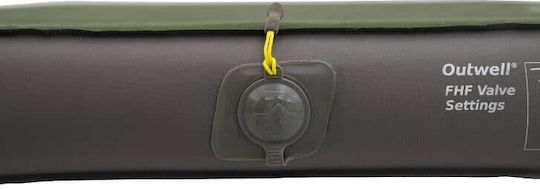 Outwell Dreamhaven Single Self-Inflating Single Camping Sleeping Mat 200x70cm Thickness 10cm in Green color