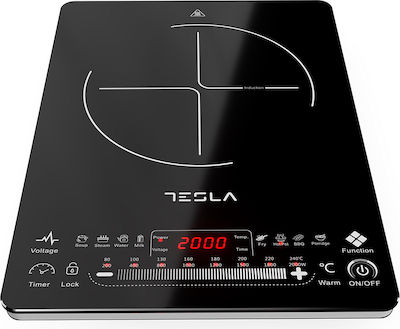 Tesla Induction Countertop Single Burner Black