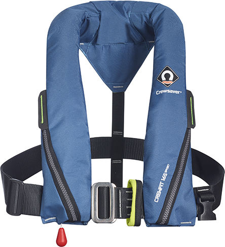 Crewsaver Crewfit Sport Automatisch Rettungsweste Taillengürtel Erwachsene 165N Blau