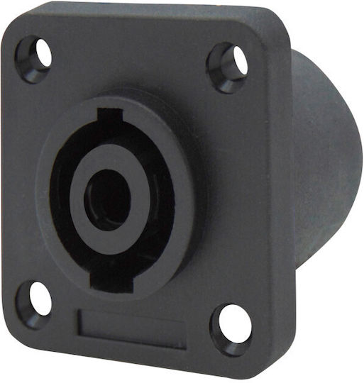 Speak On Female Chassis LZ204 Plug Speakon female Black (01.094.0004)