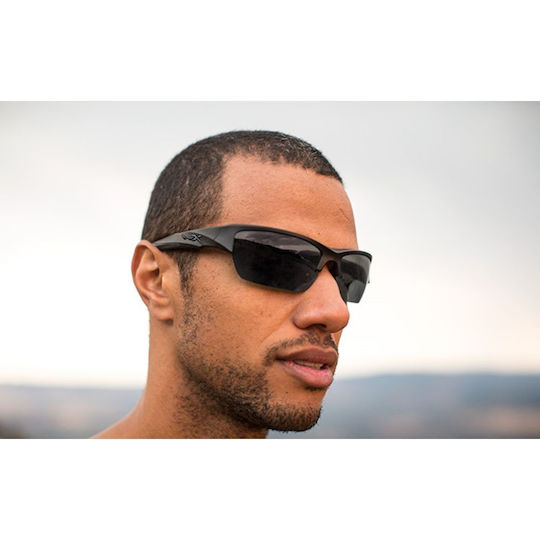 Wiley X Shooting Glasses WX Valor Set of 3 Lenses with Anti-Scratch Coating, Anti-Glare & UV Protection Black