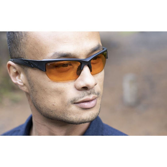 Wiley X Shooting Glasses WX Valor Set of 3 Lenses with Anti-Scratch Coating, Anti-Glare & UV Protection Black