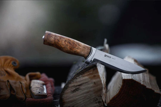 Helle GT 14C28N Knife Brown in Leather Sheath