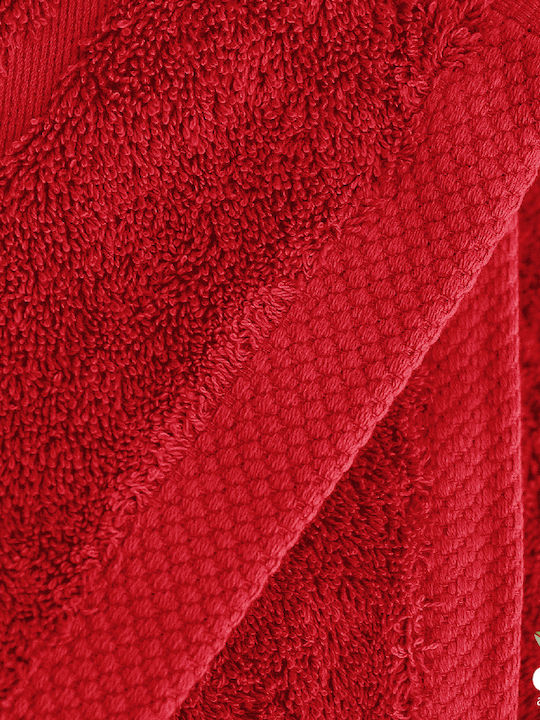 Go Smart Home Bath Towel Cozy Soft 70x140cm. Red Weight 510gr/m²