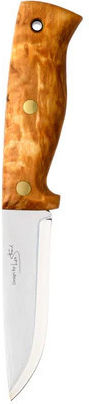 Helle Temagami 14C28N Knife Beige in Leather Sheath
