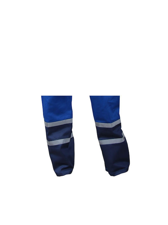 Stenso Collins Reflective Work Trousers Blue made of Cotton