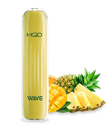 HQD Единично Употребима Електронна Цигара 650 Вдишвания Tropical Fruits 2ml 18mg Жълт