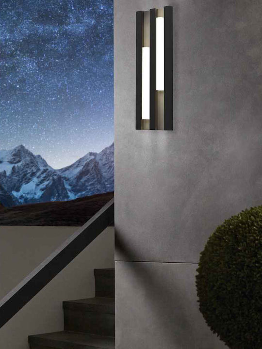 Eglo Fandina Wall-Mounted Outdoor Ceiling Light LED IP55 with Warm White Light 14.5x41.5εκ.