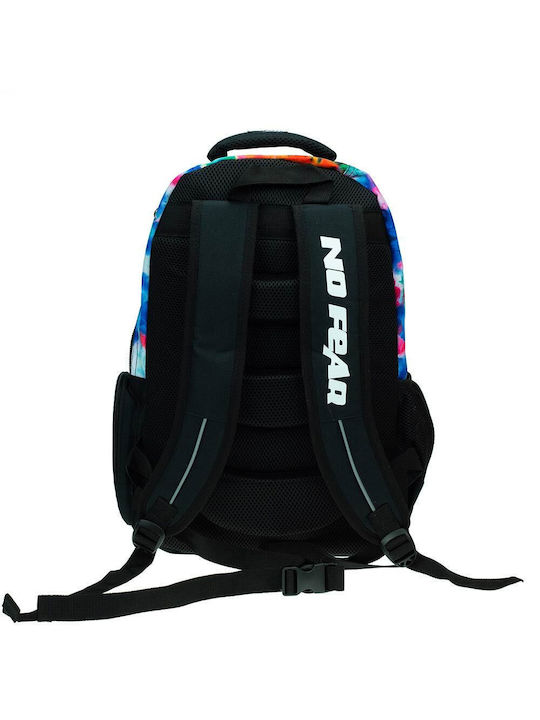 No Fear Ghiozdan De Spate Scoala Primara Multicolor Cu Husă Pentru Sticlă De Apă 30lt