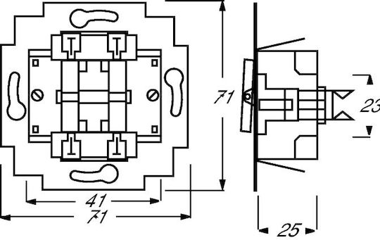 Abb Recessed Switch Mechanism Lighting