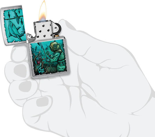 Zippo Ангажимент Пламък Ветроустойчив Underwater Design