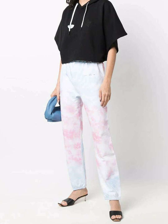 High Waist Sweatpants Jogger White