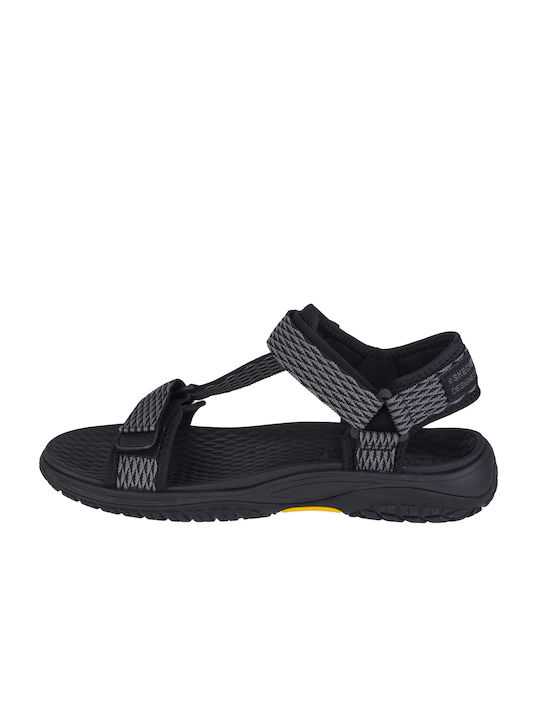 Skechers Lomell Rip Tide Men's Leather Sandals Gray