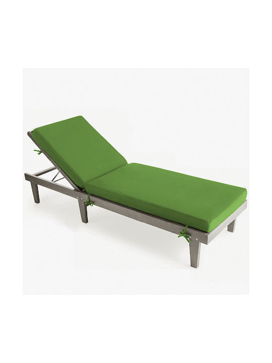 Go Smart Home Wasserdichtes Sonnenbank-Kissen Mit Rückenlehne Grün 195x60cm