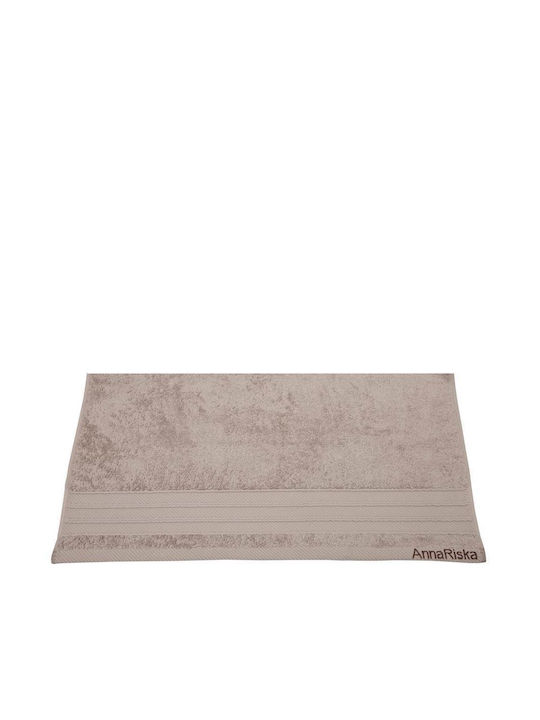 Anna Riska Πετσέτα Προσώπου Soft 50x100εκ. Sand Βάρους 600gr/m²