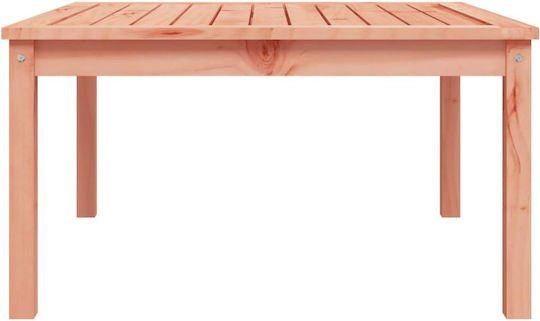 Sitting Room Outdoor Free Standing Wood Table Natural 82.5x82.5x45cm