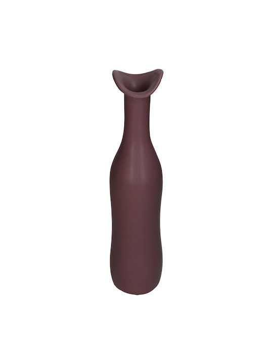 ArteLibre Decorative Vase Purple 10x7x33cm