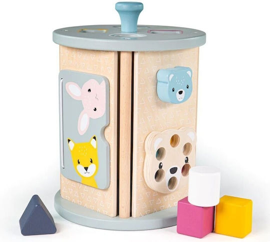 Big Jigs Roll & Crawling Toys Activity Roller made of Wood with Music for 12++ Months