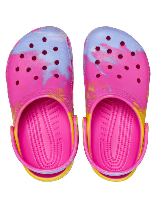 Classic Ombre Clog Παιδικά Ανατομικά Σαμπό Θαλάσσης Φούξια