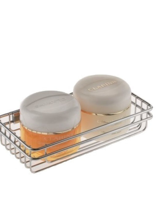 Metaltex Cuba Montat pe perete Raft Baie Inox 22x11x5cm Argintie