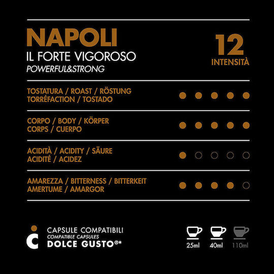 IL Caffe Italiano Капсули Еспресо Napoli Съвместими с машина Dolce Gusto 16капси