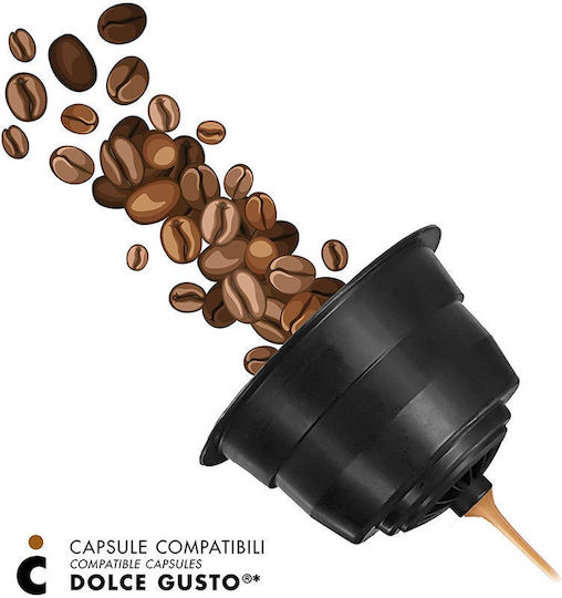 IL Caffe Italiano Капсули Еспресо Napoli Съвместими с машина Dolce Gusto 16капси