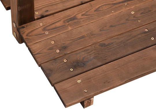vidaXL Διακοσμητική Γέφυρα Κήπου Ξύλινη 150x67x56cm 150x67x56εκ. 363360