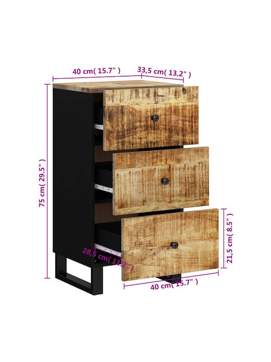 Συρταριέρα Креватокамарас с 3 чекмеджета 40x33.5x75бр