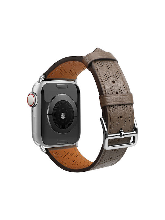 Hurtel Strap Leather Brown (Apple Watch Ultra, SE, 9, 8, 7, 6, 5, 4, 3, 2, 1)