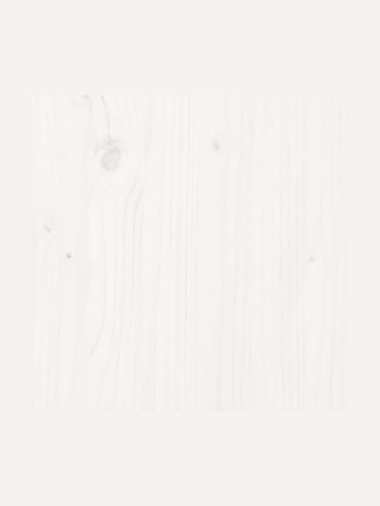 Scaun de exterior Lemn Alb 2buc 40.5x48x91.5cm