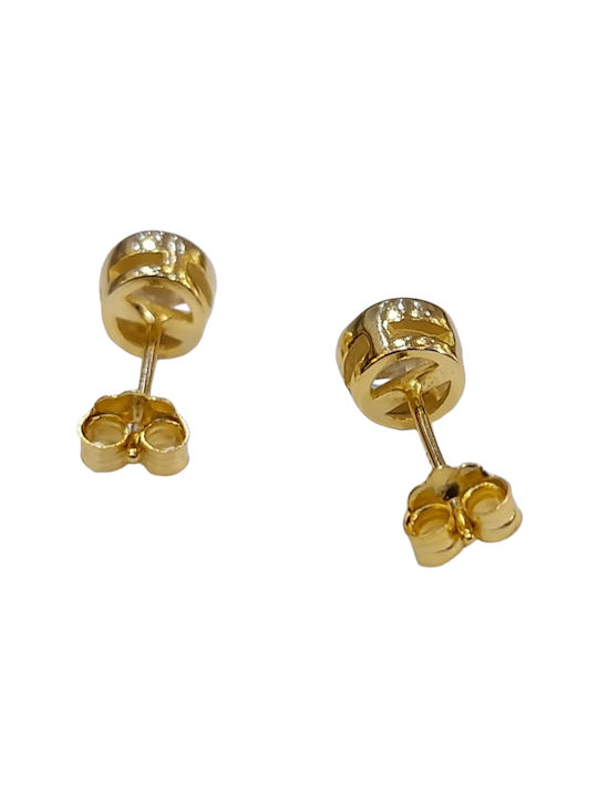 Prince Silvero Earrings made of Silver Gold Plated with Stones