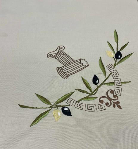 Linea Home Tischtuch Olive Olive 140x180cm