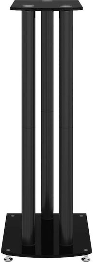 vidaXL Speaker Stands in Black Color