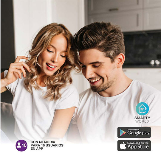 GSC Milak Smart Ζυγαριά 180kg με Λιπομετρητή & Wi-Fi Λευκή