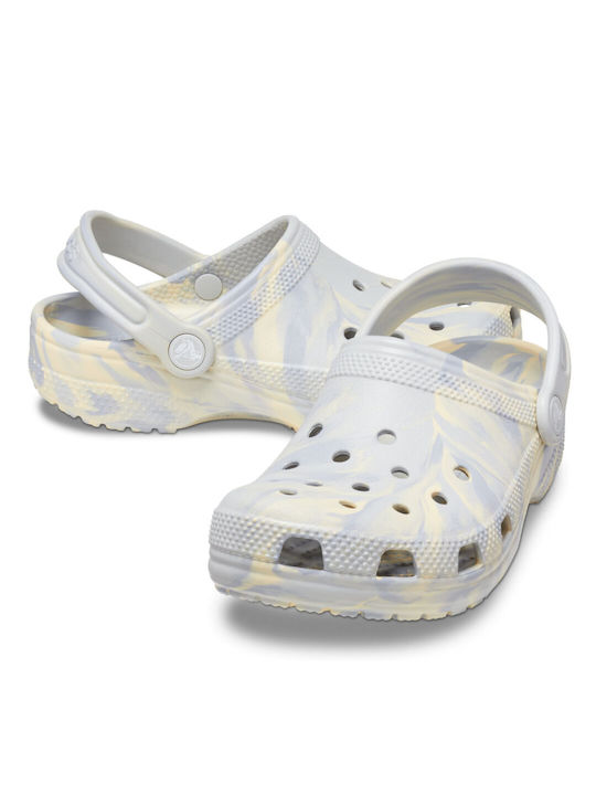 Classic Marbled Clog Children's Anatomical Beach Clogs Gray