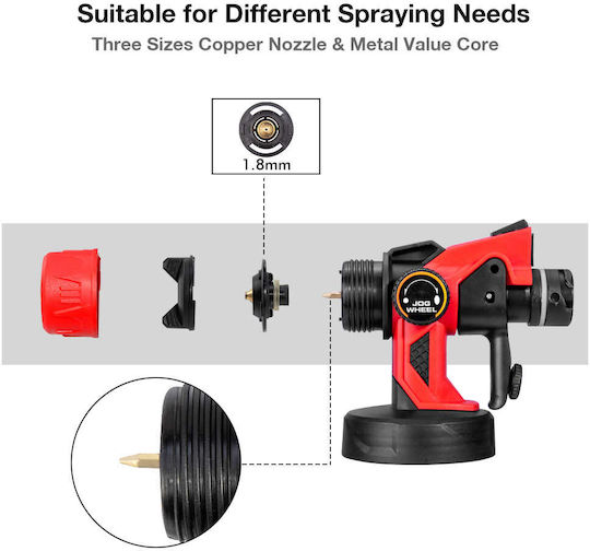 Factory Electric Paint Spray Gun 550W with 0.8lt Container