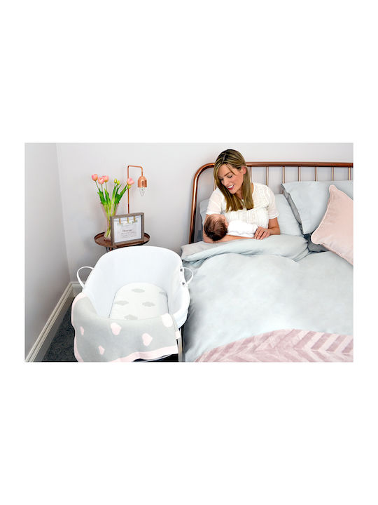 Shnuggle Plastic Moses Basket Dreami Moses with Stand Beige