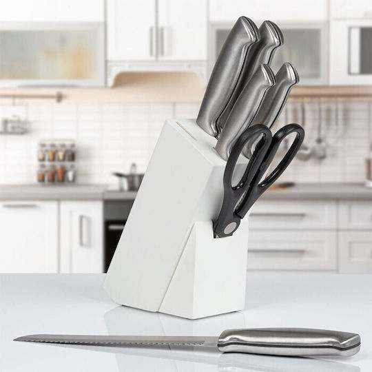 CLASSBACH Inox Cooking Utensil Set with Base White 7pcs