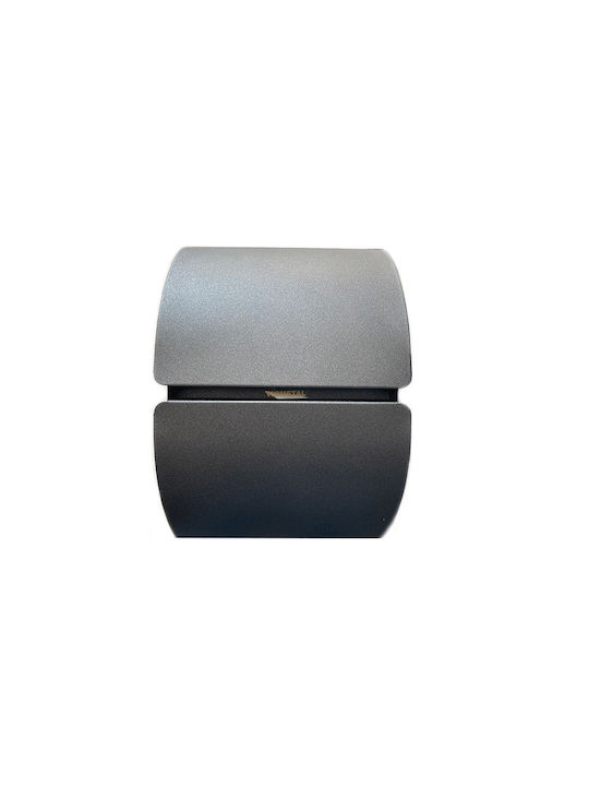 Viometal LTD Toledo 100 Outdoor Mailbox Metallic Charcoal 21.5x10x32cm